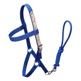 Cabresto Em Fita De Nylon Para Equinos - Azul