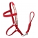 Cabresto Em Fita De Nylon Para Equinos - Vermelho