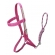 Cabresto Em Fita De Nylon Para Equinos - Rosa