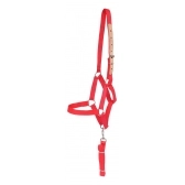 Cabresto Para Cavalo De Seda Quarto De Milha - Vermelho