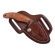 Mini Faca Skinner Inox Com Bainha Em Couro - Marrom